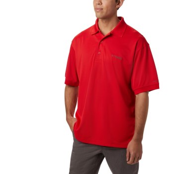 Columbia Polo Heren, PFG Perfect Cast Tall Rood, 31KNMGOJD